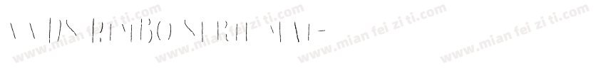 VVDS Bimbo Serif Mai字体转换